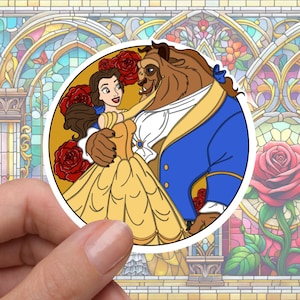 Belle & Beast (Disney Couple Sticker)