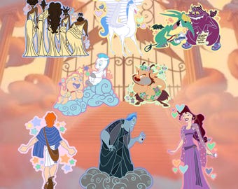 Hercules Stickers In Pastels Disney Inspired