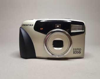 Pentax Espio 105G 35mm Film Camera – Compact Zoom Point and Shoot – Tested and Working
