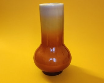 Vintage Sunset Glass Vase, Dragan Drobnjak Art Glass, Yugoslavia