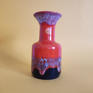 Vintage West German Pottery Jasba Trumpet Vase N 602 10 16