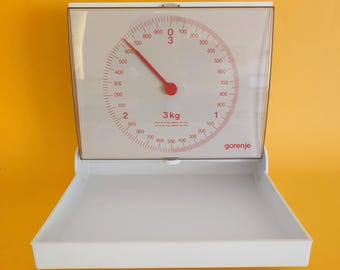 Vintage Gorenje Kitchen Scale – Unused, Original Box, 1980s Yugoslavia