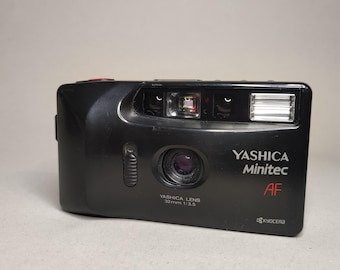 Yashica Minitec AF 35mm Point Shoot Tested Working | Vintage Analog Compact