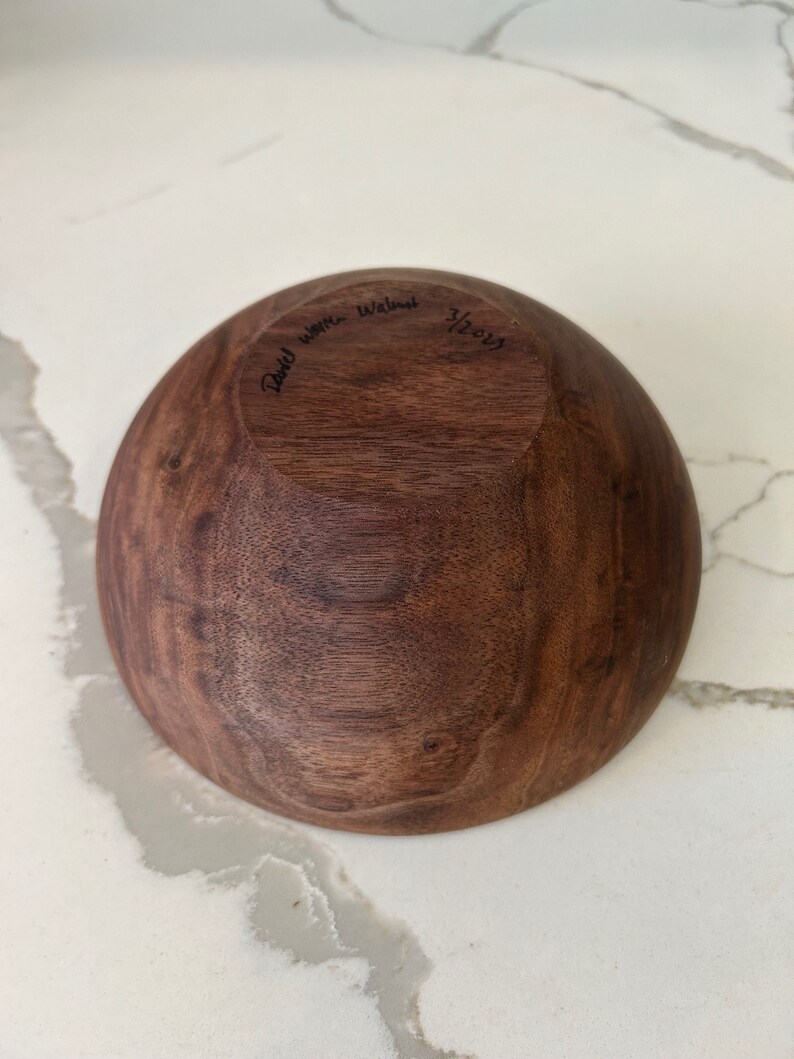 Walnut Eating/utility Bowl Etsy