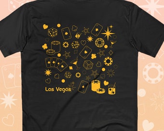Hombres y Mujeres / Camiseta Las Vegas, Nevada, Viaje, Viajes, Casino