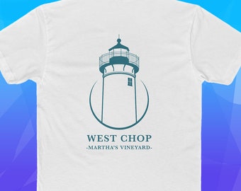 Hombres y mujeres / West Chop, Martha's Vineyard Lighthouses, Camiseta, Viajes, Mar, Agua, Océano, Emoción