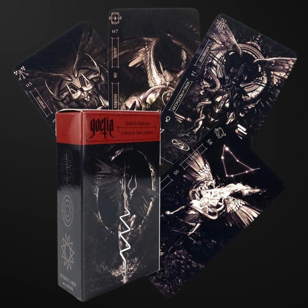Dark Goetia Tarot Deck for Adults • Oracle Divination Cards • Gothic ...