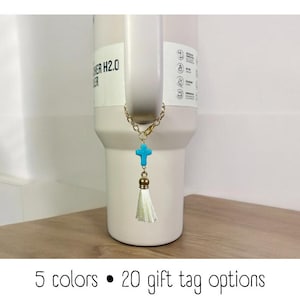 Tumbler Charm - Tassel Cross - Handle Charm - Stanley - HydroJug - Owala - Simple Modern - HydroFlask - BruMate - Gift for Women