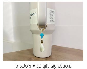 Tumbler Charm - Tassel Cross - Handle Charm - Stanley - HydroJug - Owala - Simple Modern - HydroFlask - BruMate - Gift for Women