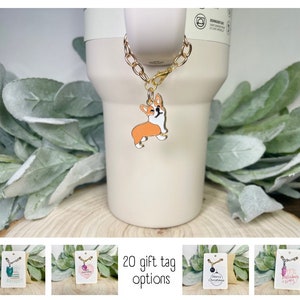 Stanley Cup Charm - Corgi – Stanley Cup Accessories – Stanley Cup Accessory – Tumbler Charm - Gift for Women