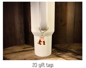 Tumbler Charm - Otter - Handle Charm - Stanley - HydroJug - Owala - Simple Modern - HydroFlask - BruMate - Gift for Women - Gift for Her