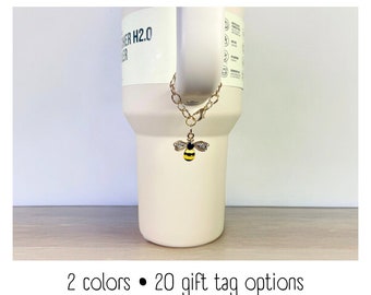 Tumbler Charm - Bumble Bee - Handle Charm - Stanley - HydroJug - Owala - Simple Modern - HydroFlask - BruMate - Yeti - Gift for Women