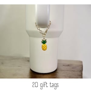 Tumblerberlock - Ananas - Handtagsberlock - Stanley - HydroJug - Owala - Simple Modern - HydroFlask - BruMate - Present till kvinnor - Present till henne