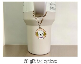 Tumbler Charm - Cockapoo - Handle Charm - Stanley - HydroJug - Owala - Simple Modern - HydroFlask - BruMate - Gift for Women - Gift for Her