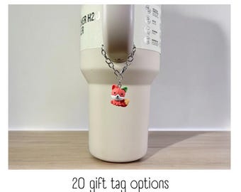 Tumbler Charm - Fox - Handle Charm - Stanley - HydroJug - Owala - Simple Modern - HydroFlask - BruMate - Yeti - Gift for Women