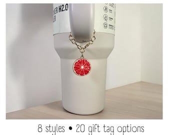 Zawieszka do kubka - Plasterek owocu - Zawieszka z uchwytem - Stanley - HydroJug - Owala - Prosty nowoczesny - HydroFlask - BruMate - Yeti - Prezent dla kobiet