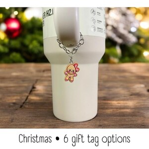 Adorno para vaso - Niña de jengibre - Adorno para asa - Stanley - HydroJug - Owala - Simple Modern - HydroFlask - BruMate - Regalo para mujer