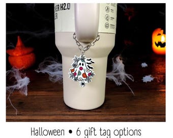 Becher Anhänger - Retro Geist - Griff Anhänger - Stanley - HydroJug - Owala - Einfach Modern - HydroFlask - BruMate - Geschenk für Frauen