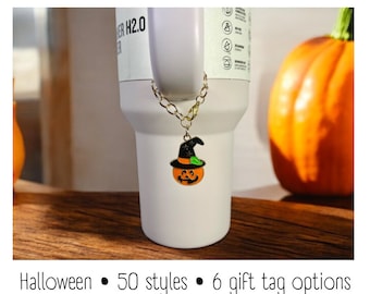 Zawieszka do kubka - Halloween - Zawieszka z uchwytem - Stanley - HydroJug - Owala - Simple Modern - HydroFlask - BruMate - Prezent dla kobiet - Prezent dla niej