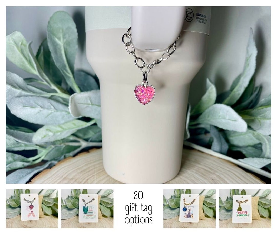 Stanley Cup Charm Pink Heart Stanley Cup Accessories Stanley Cup