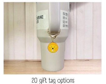 Tumbler Charm - Golden Retriever - Handle Charm - Stanley - HydroJug - Owala - Simple Modern - HydroFlask - BruMate - Gift for Women