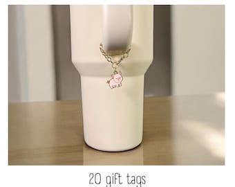 Tumbler Charm - Pig - Handle Charm - Stanley - HydroJug - Owala - Simple Modern - HydroFlask - BruMate - Gift for Women - Gift for Her