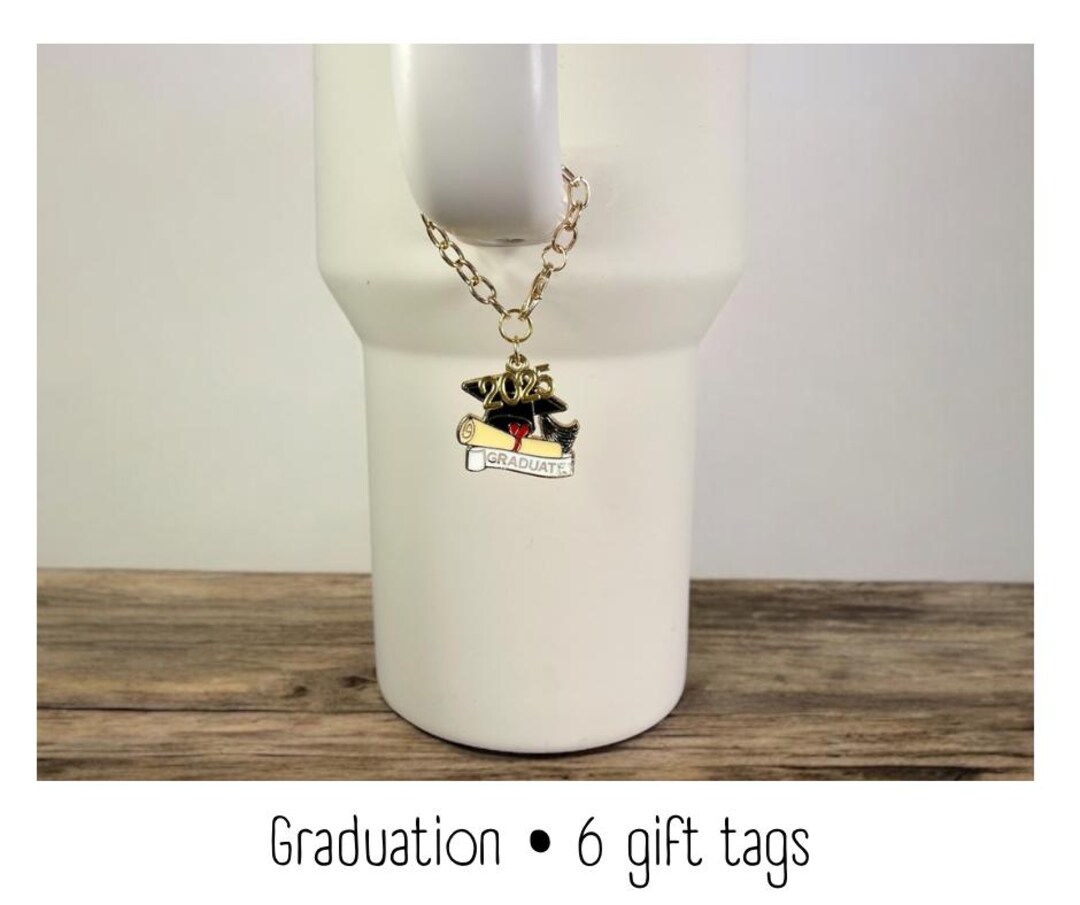 Graduation Handle Tumbler Charm - Graduation - Handle Charm - Stanley - Hydrojug - Owala ...