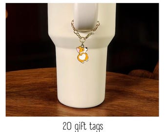 Tumbler Charm - Corgi Butt - Handle Charm - Stanley - HydroJug - Owala - Simple Modern - HydroFlask - BruMate - Gift for Women