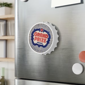 Grand Prize Beer Magnetic Bottle Opener - Gulf Brewing Company, Galveston-Houston Texas