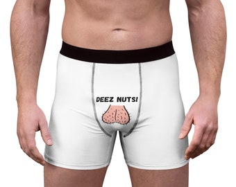 Deez Nuts - Boxer pour homme - Cadeau fantaisie, cadeau éléphant blanc, bas de Noël