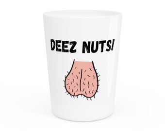 Verre à liqueur Deez Nuts - Nouveauté, cadeau de Noël, cadeau éléphant blanc, cadeau d&#39;anniversaire bâillon, bas de Noël