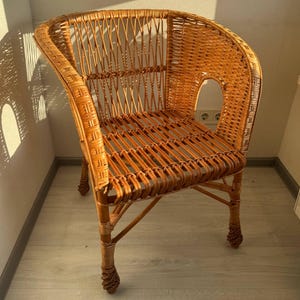 natural wicker chair handmade rustic garden seat boho patio furniture ecofriendly rattan accent chair bar stool outdoor furniture