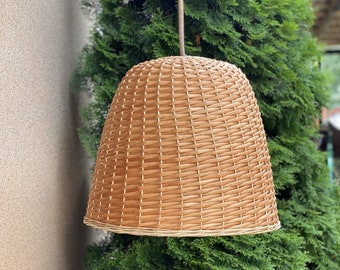 wicker lampshade rattan hanging lamp pendant lighting bamboo lamp rattan furniture woven rattan chandalier natural rustic lamp shade