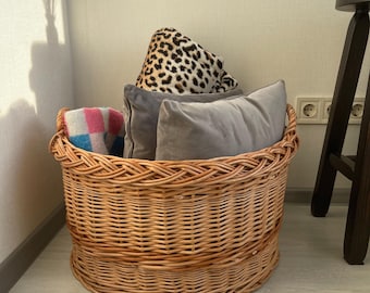 handmade wicker storage basket ecofriendly wicker organizer laundry hamper linen storage wicker laundry basket with handles wicker basket