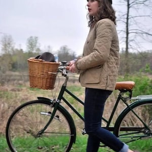 handmade wicker bike basket ecofriendly bike bag rattan bicycle front basket natural wicker bicycle accesories storage basket