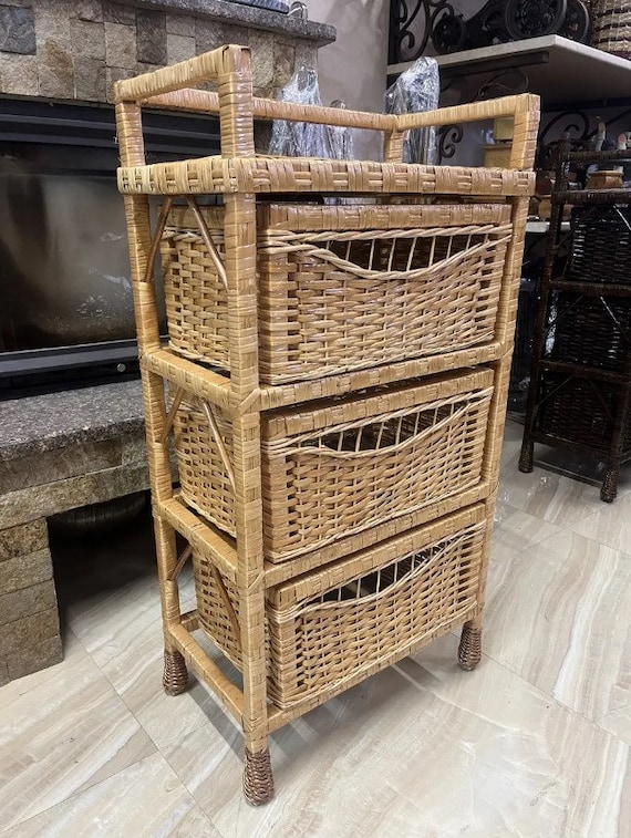 Small wicker dresser discount