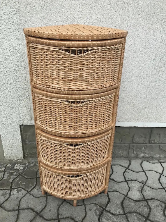 コーナーラック ラタン 籐家具 ナチュラルスタイル 棚 お洒落 214-1345 