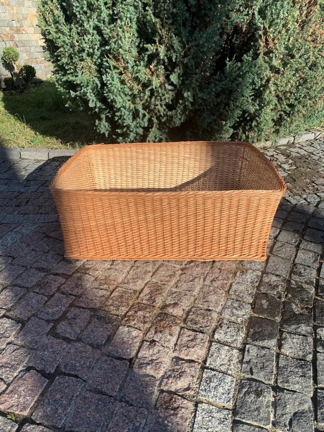 Wicker Toy Storage Rattan Box Organizer Basket Rattan Basket Laundry ...