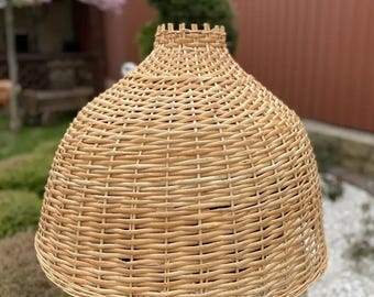 handmade woven floor lampshade ecofriendly hanging pendant lighting natural wicker lampshade pendant lampshade rattan ceiling hanging lamp