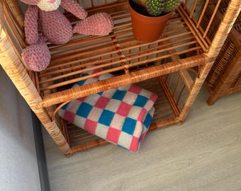 アーチ型の籐の棚、植物スタンド、天然の籐の棚、ボヘミアン家具
