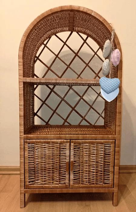 手作りのアーチ型キャビネット、扉付き、環境に優しいボヘミアン家具