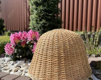 natural woven pendant light handmade wicker hanging ceiling light shade ecofriendly wicker lampshade restaurant rattan chandalier boho lamp
