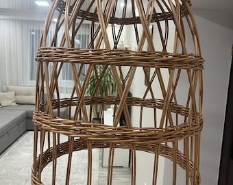 handmade wicker lampshade boho furniture rattan pendant lamp bamboo chandelier woven hanging lamp ecofriendly