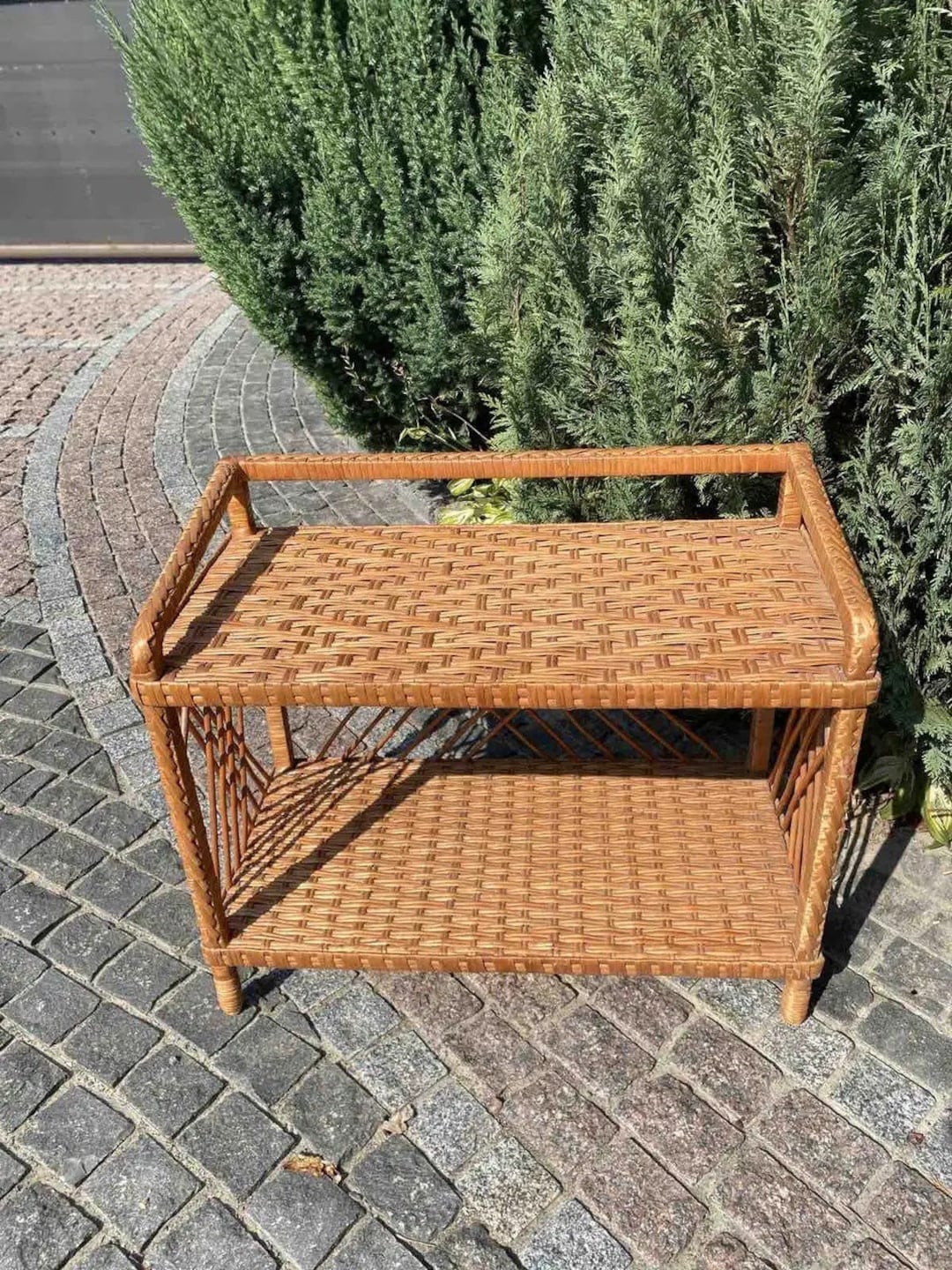 Shoe Rack Rattan Large Wicker Shoe Rack Natural Rattan Shoe Storage Shelf Ecofriendly Rattan ...