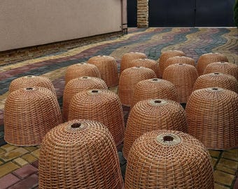 handmade hanging pendant lighting wicker lampshade pendant hanging lamp natural woven boho lampshade rattan chandalier hanging lamp shade