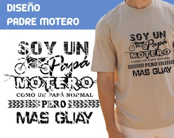 バイカーのお父さんのスペイン語のフレーズ SVG / 父の日デザイン / お父さんの日 / バイカーのお父さん / お父さんのための T シャツ、スウェットシャツ、マグカップのデザイン