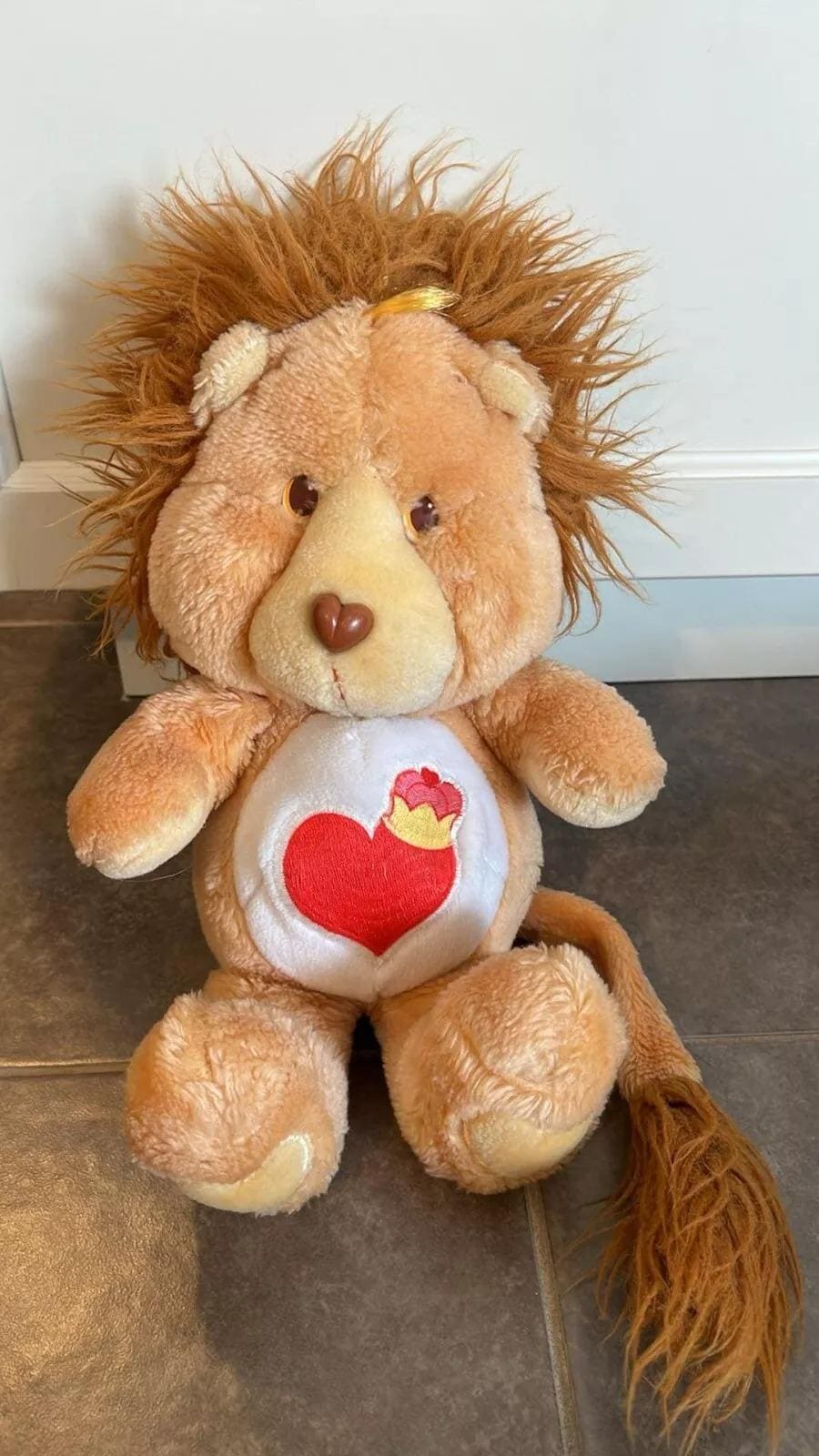 Vintage 1984 Care Bears Cousins Brave Hearts Lion Plush