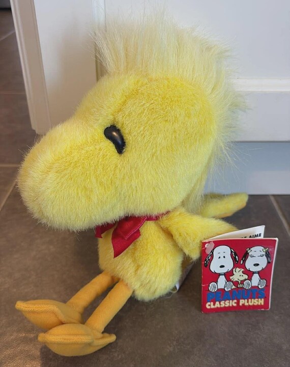 Dakin 1992 Plush Peanuts Classic Collection 10” Woodstock Yellow 
