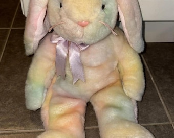 Ty Beanie Buddy “hippie” the Tie Dye Bunny - Colours Vary (14 Inch