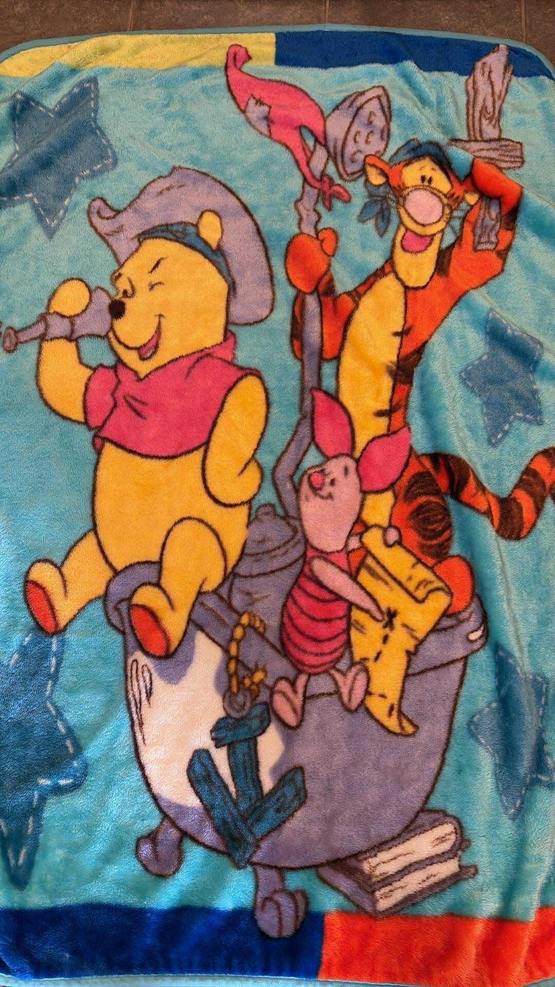 ヴィンテージ くまのプーさん ピグレット ティガー 海賊ブランケット